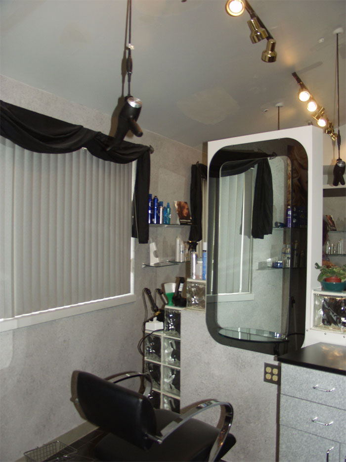 3 Beauty Salon with hanging hair dryer Freestyle Systems